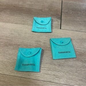 Tiffany Jewlery Suede Pouch Set of 3